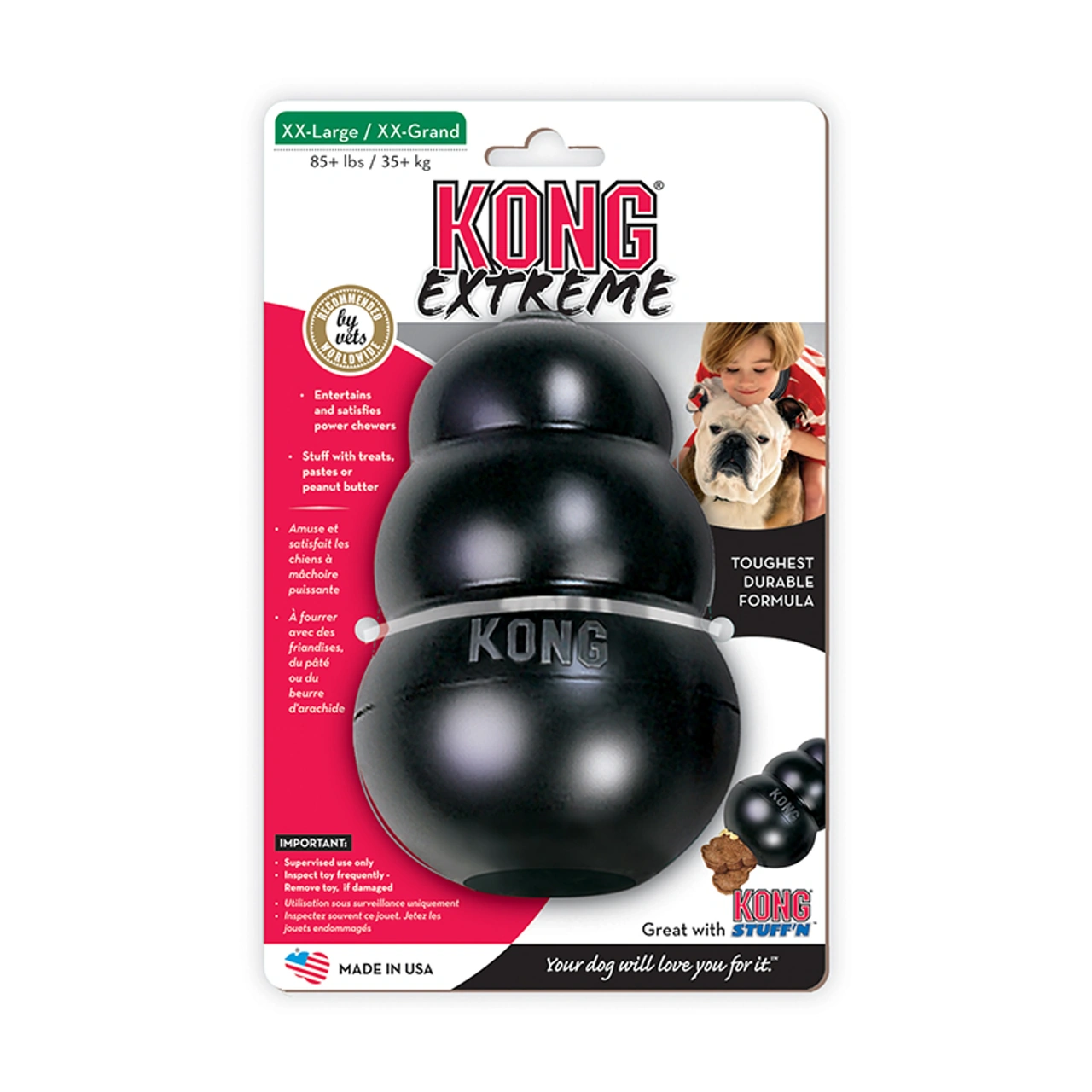 KONG Extreme XXL 15,2 cm - fyldbart gummilegetøj til power chewers